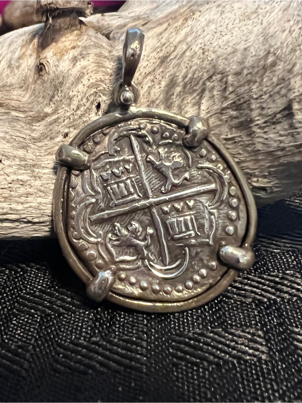 Atocha (Spanish Sunken Ship 1622) Mel Fisher Treasure - Silver Coin Pendant